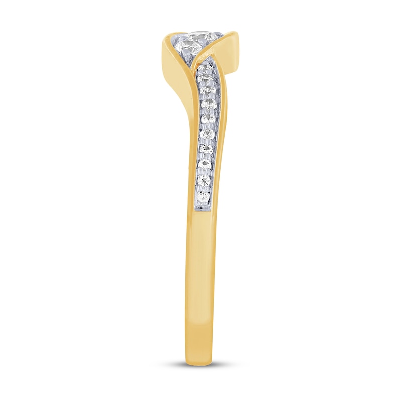 Diamond Anniversary Ring 1/6 ct tw 10K Yellow Gold