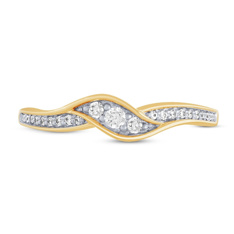 Main Image 4 of Now + Forever Diamond Anniversary Ring 1/6 ct tw 10K Yellow Gold