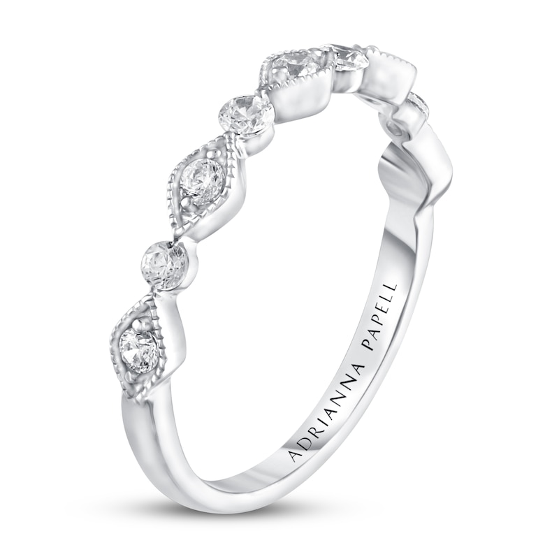 Adrianna Papell Diamond Anniversary Band 1/3 ct tw Round-cut 14K White Gold