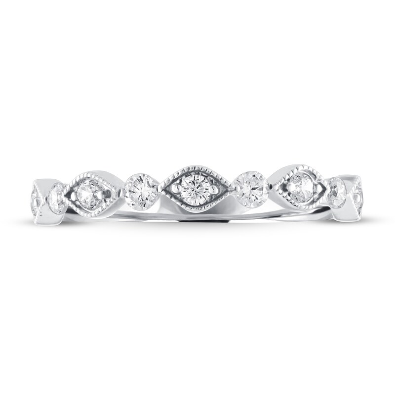 Adrianna Papell Diamond Anniversary Band 1/3 ct tw Round-cut 14K White Gold