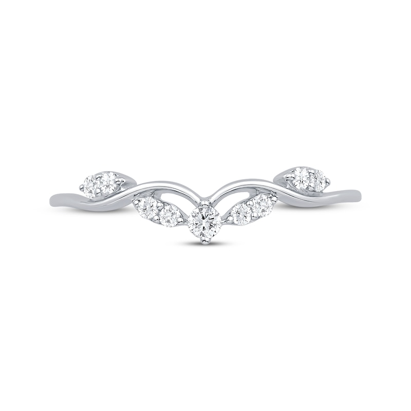 Main Image 4 of Now + Forever Diamond Enhancer Ring 1/8 ct tw Round-cut 14K White Gold
