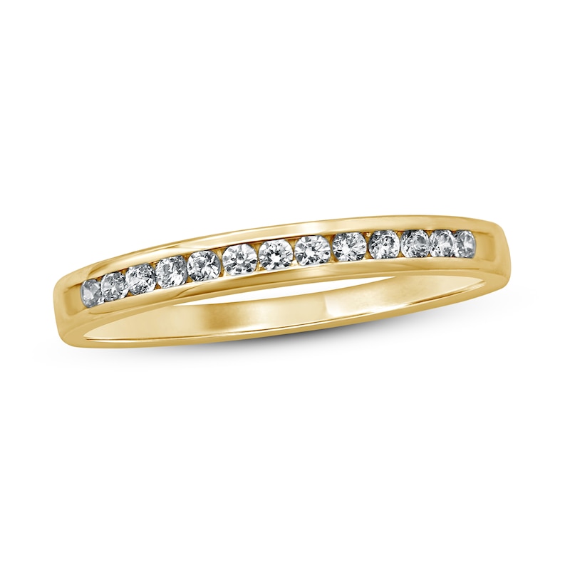 Diamond Anniversary Ring 1/6 ct tw Round-cut 10K Yellow Gold