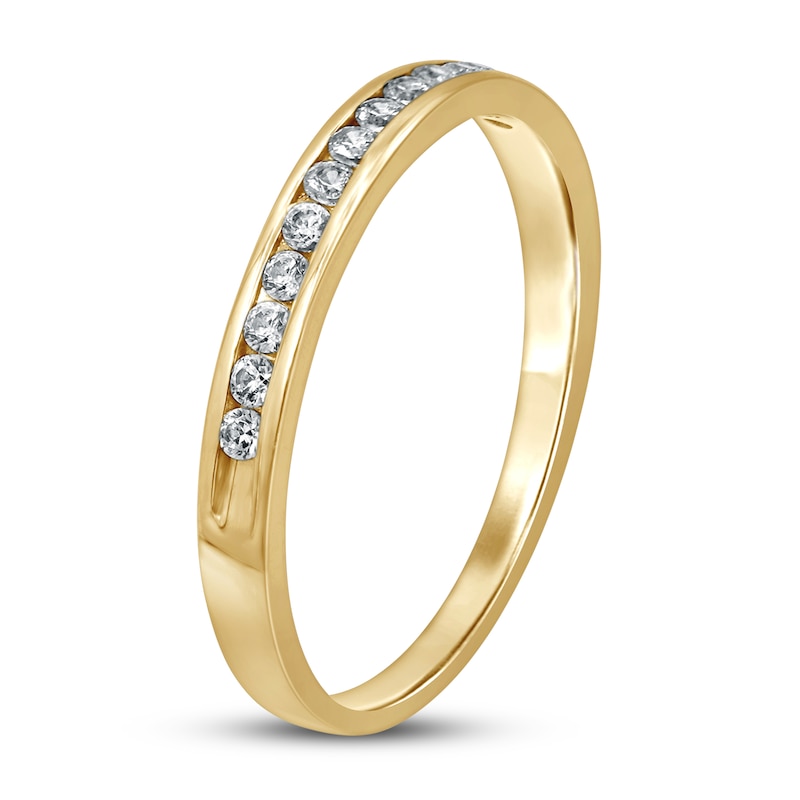 Diamond Anniversary Ring 1/6 ct tw Round-cut 10K Yellow Gold