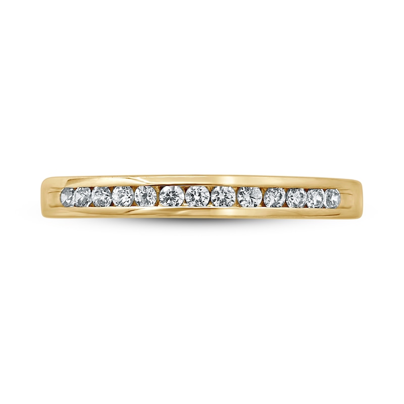 Diamond Anniversary Ring 1/6 ct tw Round-cut 10K Yellow Gold