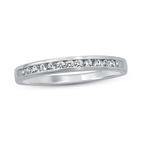 Now + Forever Diamond Anniversary Ring 1/6 ct tw Round-cut 10K White Gold