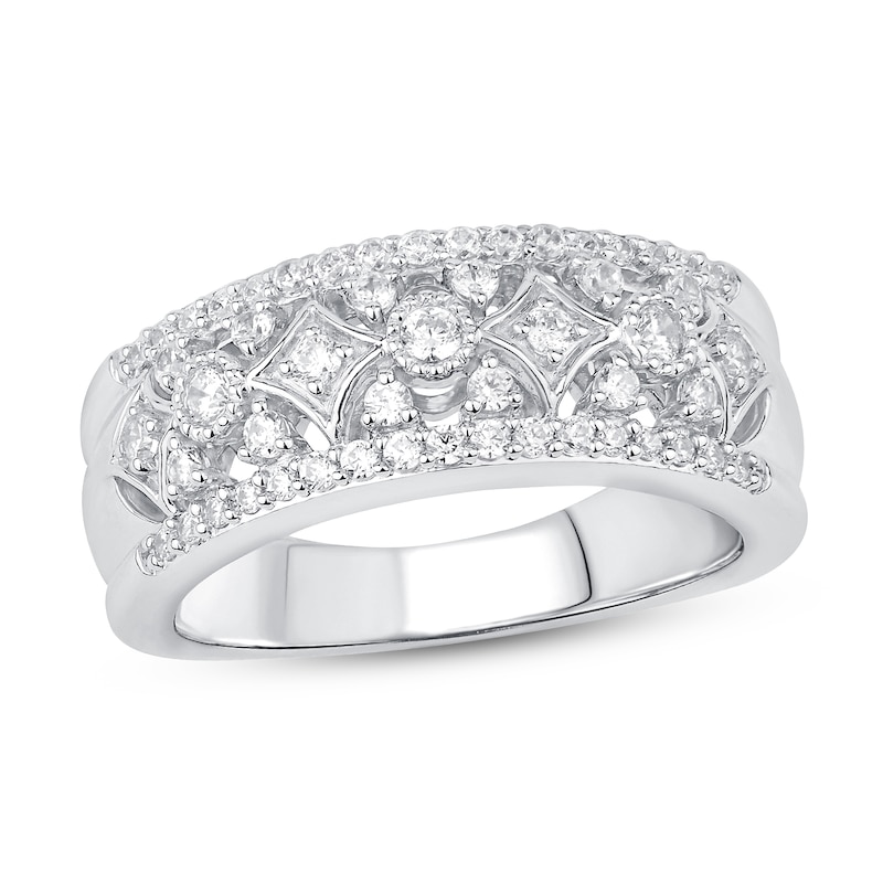 Main Image 1 of Now + Forever Diamond Anniversary Ring 1/2 ct tw 10K White Gold