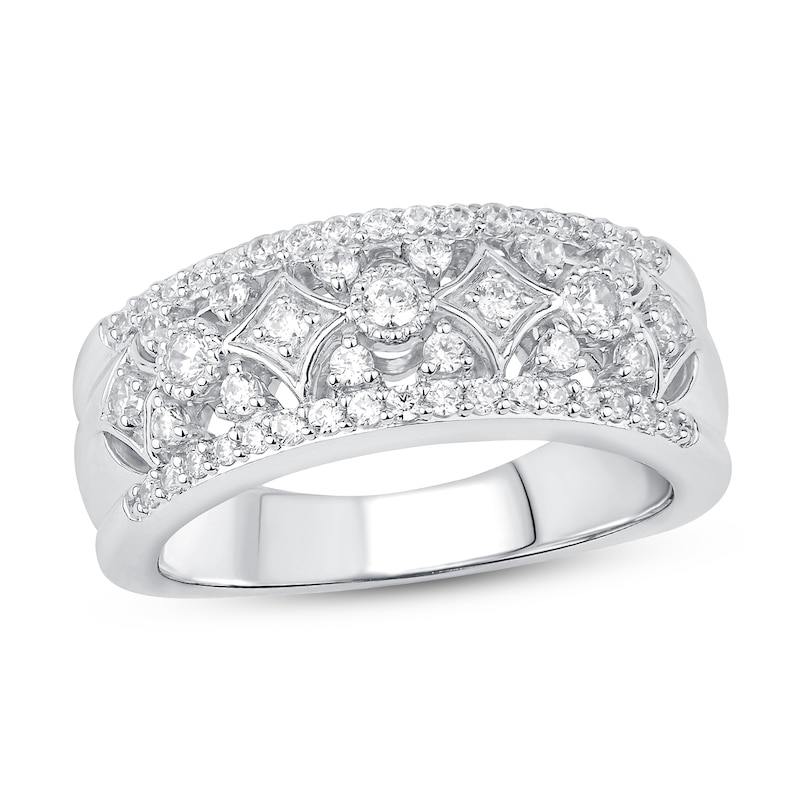 Diamond Anniversary Ring 1/2 ct tw 10K White Gold | Kay