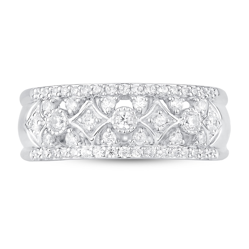 Main Image 2 of Now + Forever Diamond Anniversary Ring 1/2 ct tw 10K White Gold