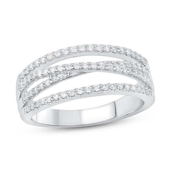 Now + Forever Diamond Anniversary Ring 3/8 ct tw 10K White Gold