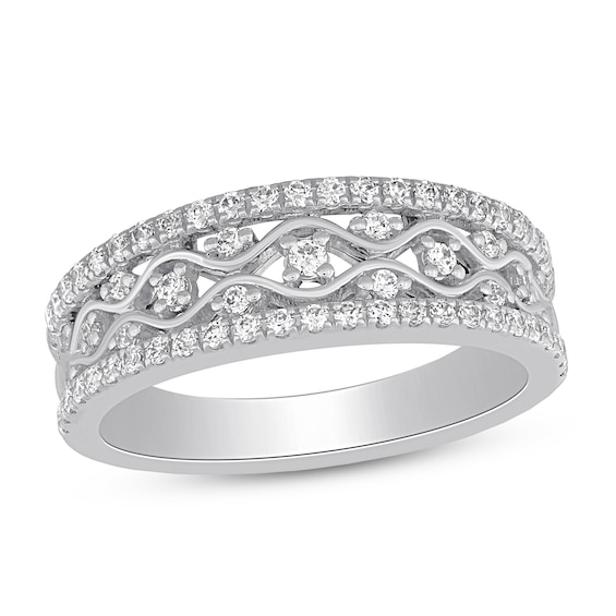 Now + Forever Diamond Anniversary Ring 1/2 ct tw 10K White Gold