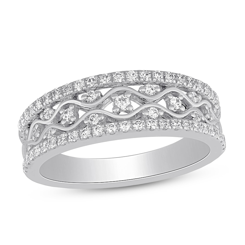 Main Image 1 of Now + Forever Diamond Anniversary Ring 1/2 ct tw 10K White Gold