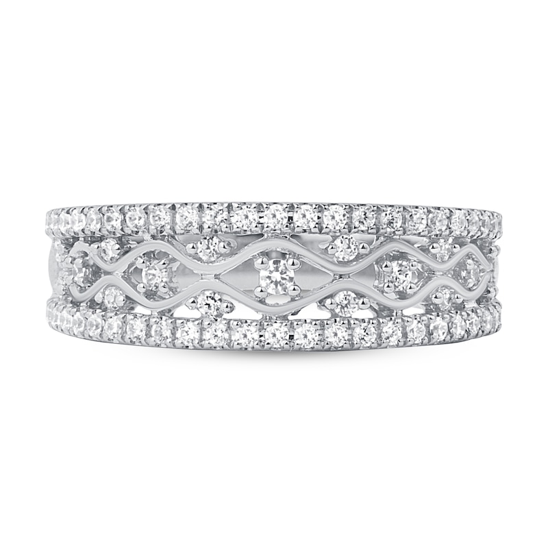 Main Image 3 of Now + Forever Diamond Anniversary Ring 1/2 ct tw 10K White Gold