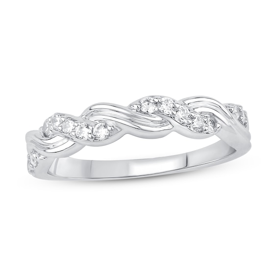 Now + Forever Diamond Anniversary Ring 1/4 ct tw 10K White Gold