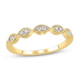Now + Forever Diamond Anniversary Ring 1/10 ct tw in 10K Yellow Gold