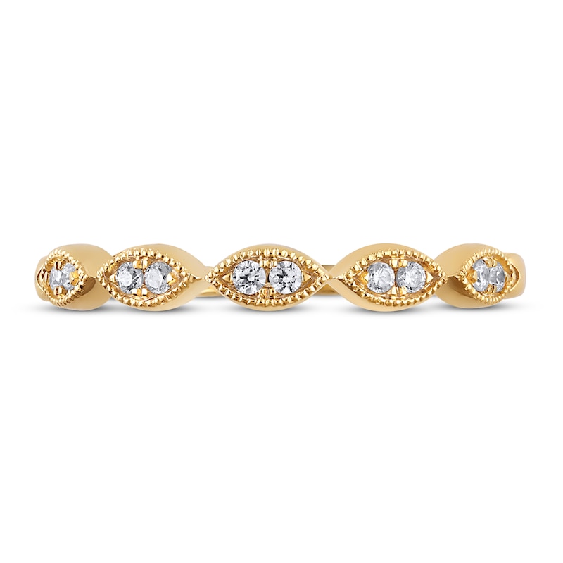 Main Image 3 of Now + Forever Diamond Anniversary Ring 1/10 ct tw in 10K Yellow Gold