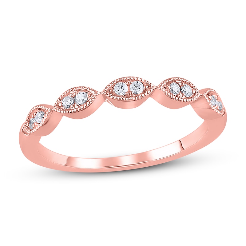 Main Image 1 of Now + Forever Diamond Anniversary Ring 1/10 ct tw in 10K Rose Gold