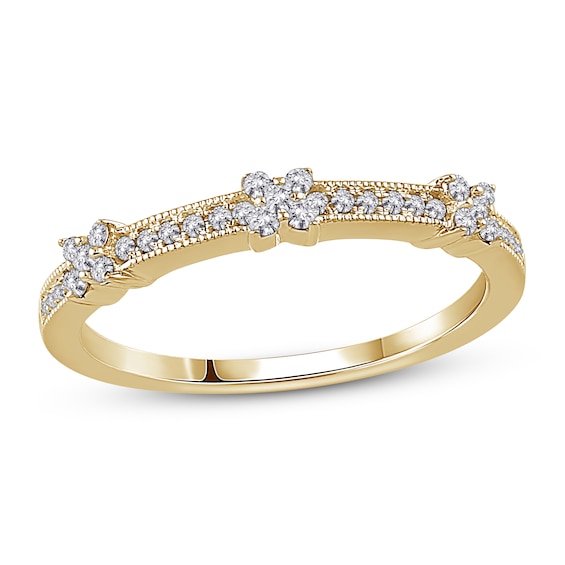Now + Forever Diamond Anniversary Ring 1/6 ct tw in 10K Yellow Gold