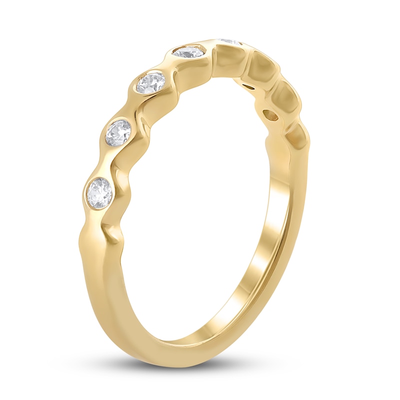 Diamond Anniversary Ring 1/5 ct tw in 10K Yellow Gold