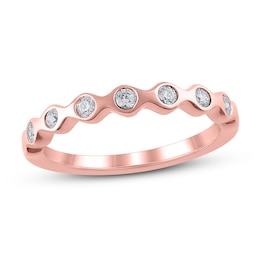 Now + Forever Diamond Anniversary Ring 1/5 ct tw in 10K Rose Gold