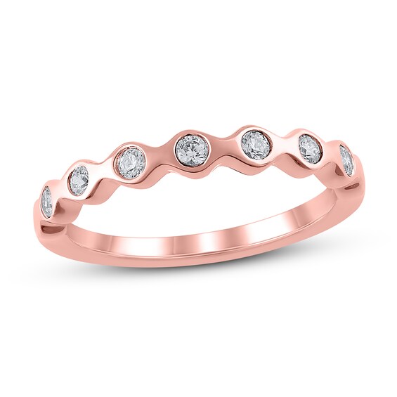 Now + Forever Diamond Anniversary Ring 1/5 ct tw in 10K Rose Gold