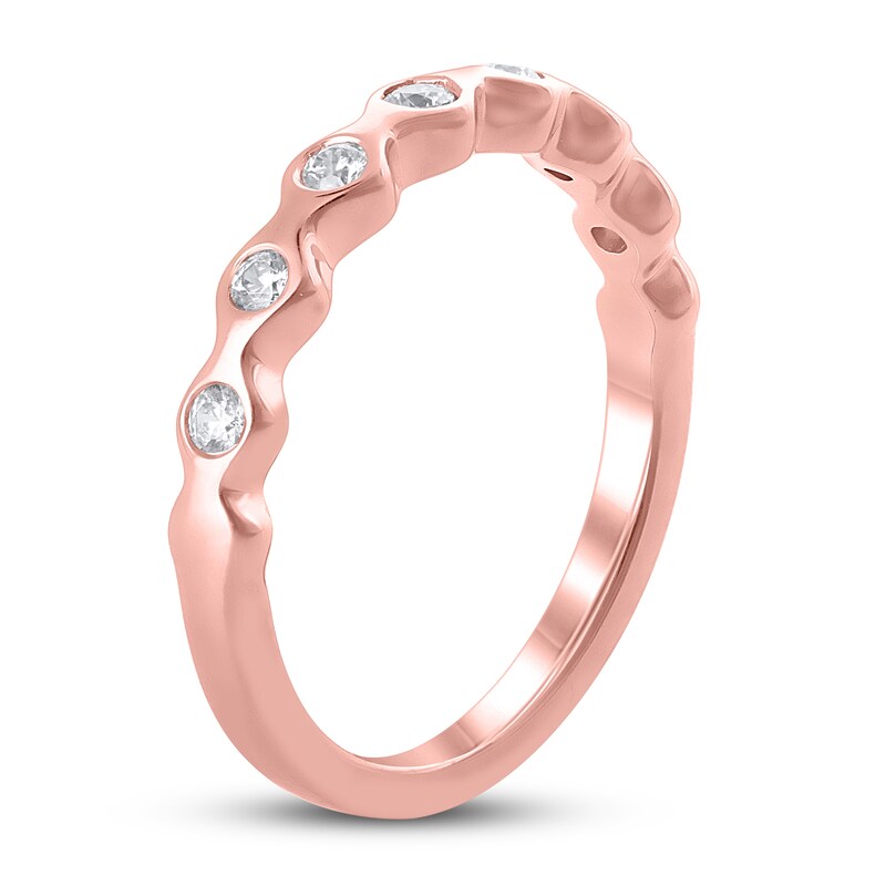 Main Image 2 of Now + Forever Diamond Anniversary Ring 1/5 ct tw in 10K Rose Gold