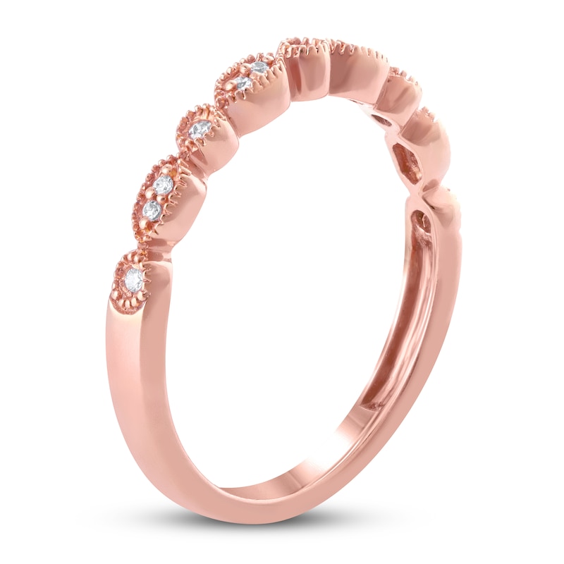 Diamond Anniversary Ring 1/15 ct tw in 10K Rose Gold