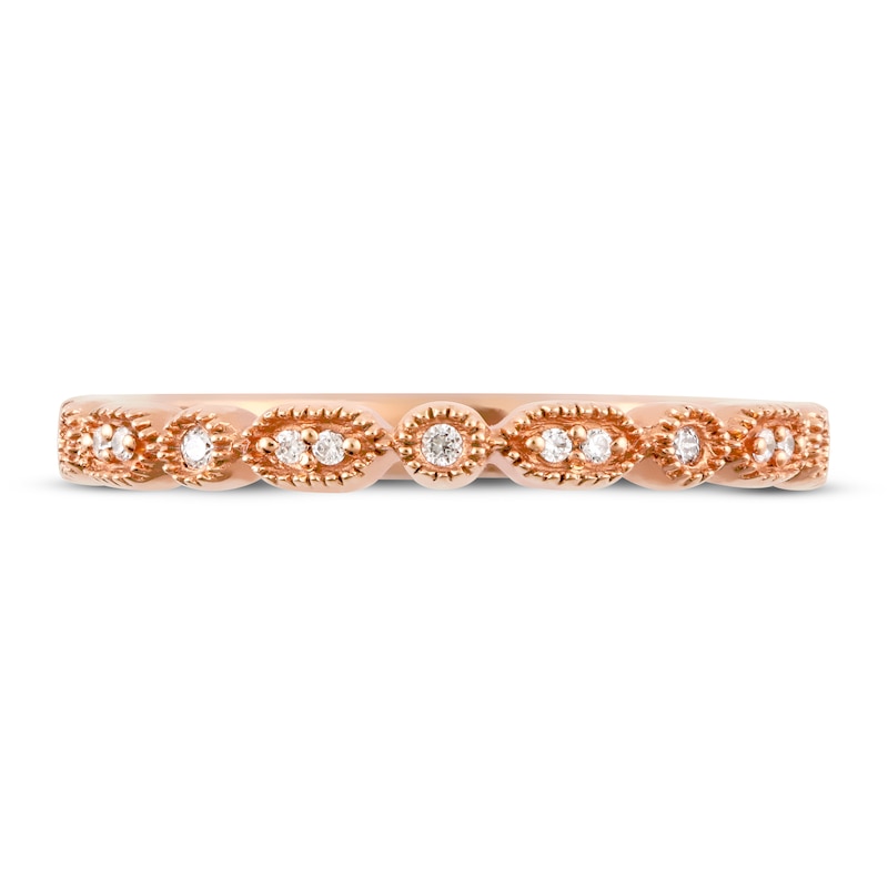 Diamond Anniversary Ring 1/15 ct tw in 10K Rose Gold