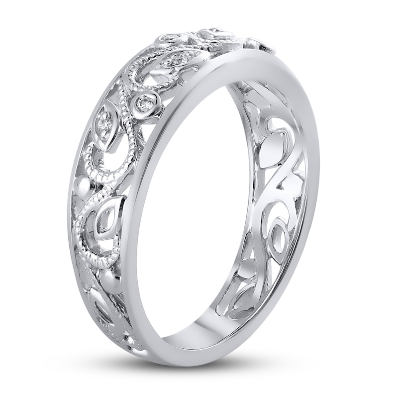 Main Image 2 of Now + Forever Diamond Anniversary Ring 1/20 ct tw in 10K White Gold