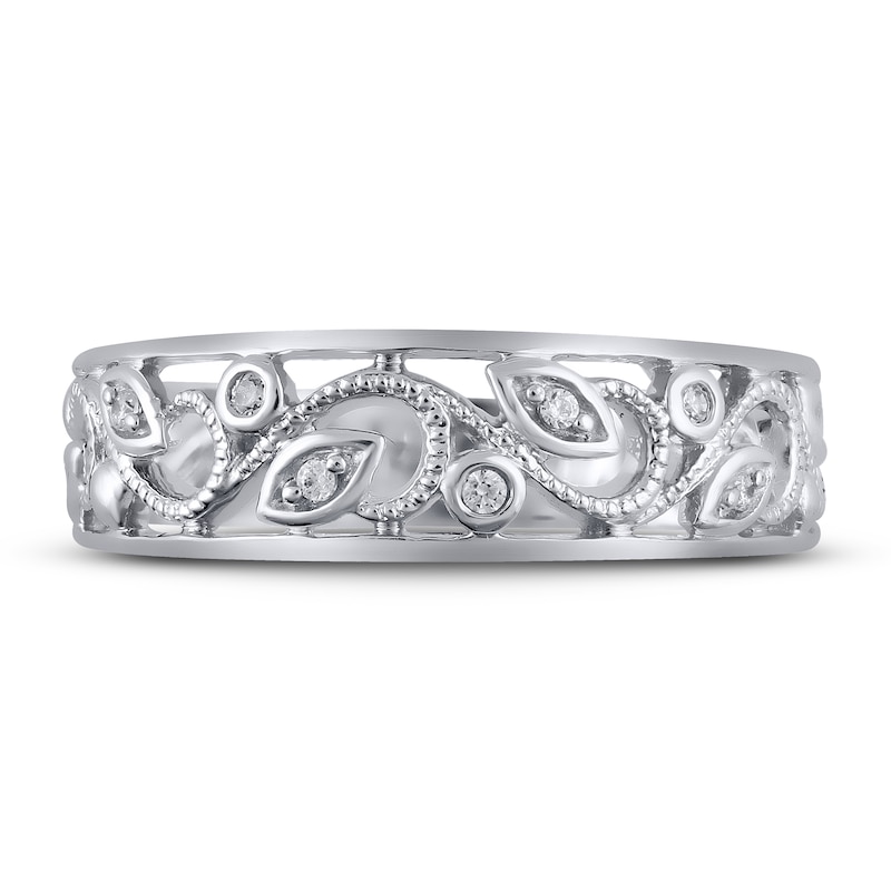 Main Image 3 of Now + Forever Diamond Anniversary Ring 1/20 ct tw in 10K White Gold