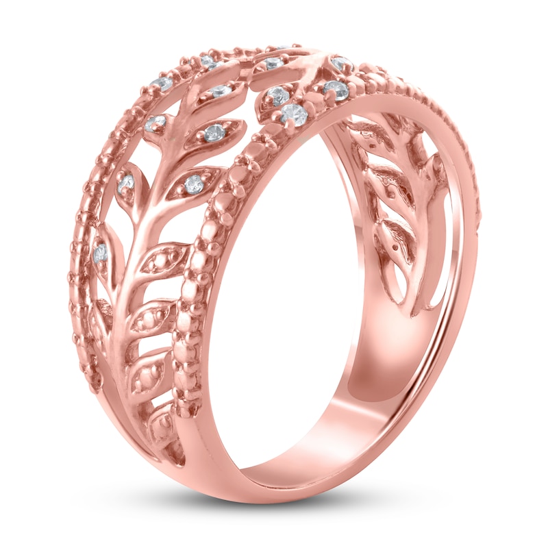 Main Image 2 of Now + Forever Diamond Anniversary Ring 1/10 ct tw in 10K Rose Gold