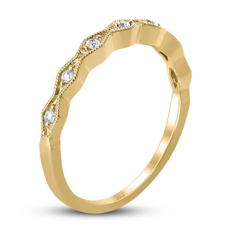 Main Image 2 of Now + Forever Diamond Anniversary Ring 1/10 ct tw in 10K Yellow Gold