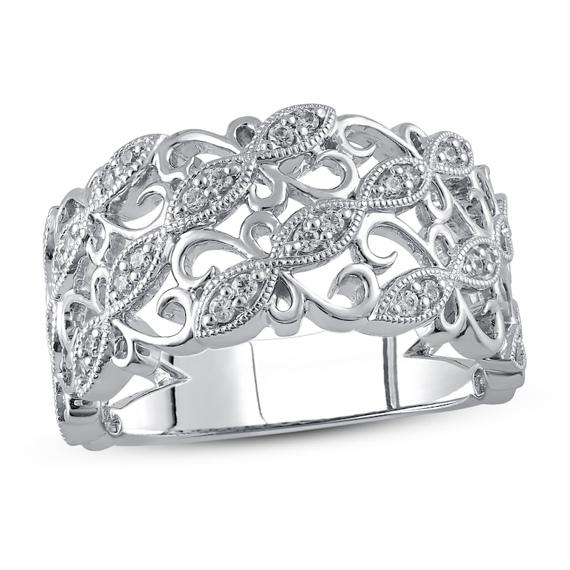 Main Image 1 of Now + Forever Diamond Anniversary Ring 1/6 ct tw in 10K White Gold