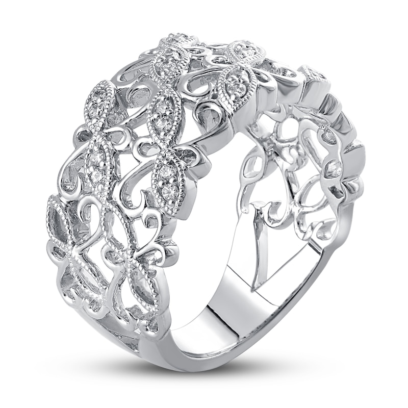 Main Image 2 of Now + Forever Diamond Anniversary Ring 1/6 ct tw in 10K White Gold