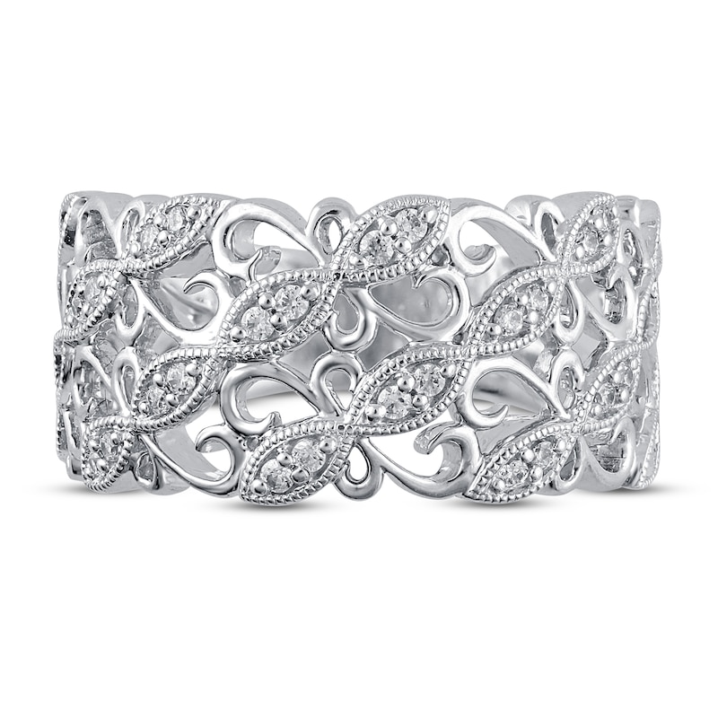 Main Image 3 of Now + Forever Diamond Anniversary Ring 1/6 ct tw in 10K White Gold