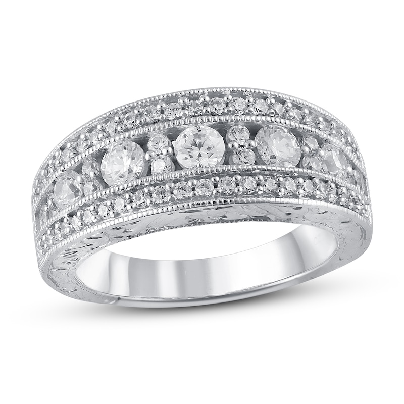 Main Image 1 of Now + Forever Diamond Anniversary Ring 1 ct tw in 14K White Gold