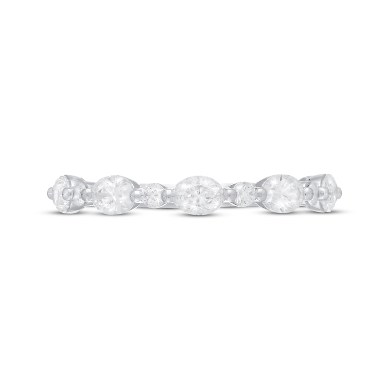 Main Image 3 of Neil Lane Premiere Diamond Anniversary Ring 1 ct tw Oval/Round 14K White Gold
