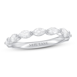 Neil Lane Premiere Diamond Anniversary Ring 1 ct tw Marquise-cut 14K White Gold