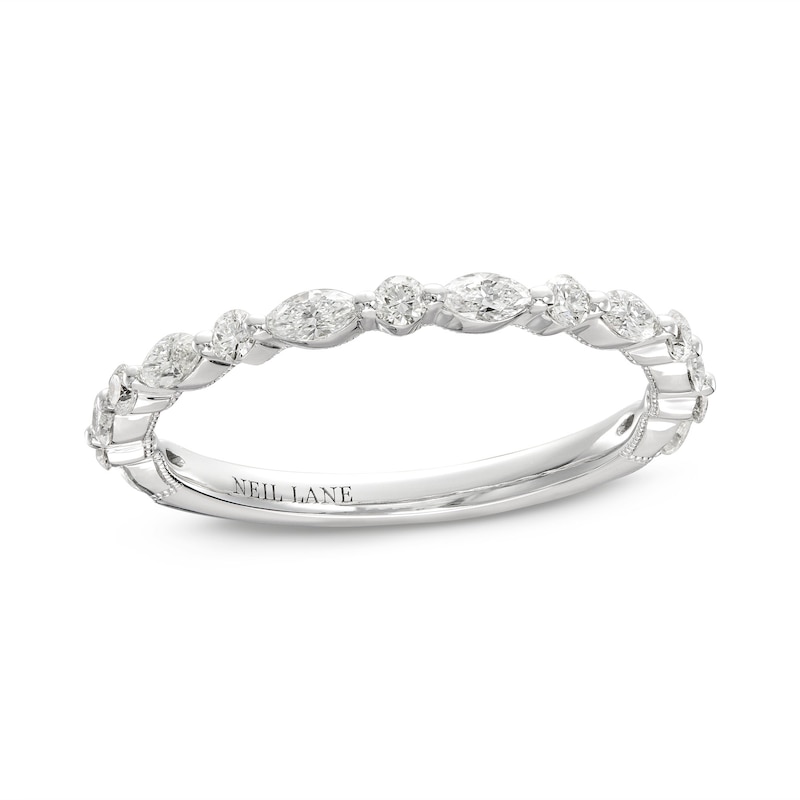 Main Image 1 of Neil Lane Premiere Diamond Anniversary Ring 1/2 ct tw Round/Marquise 14K White Gold