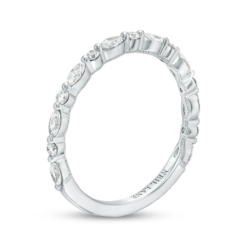 Main Image 4 of Neil Lane Premiere Diamond Anniversary Ring 1/2 ct tw Round/Marquise 14K White Gold