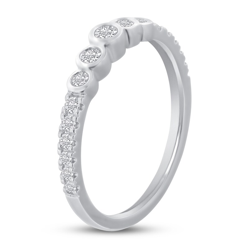 Diamond Anniversary Ring 1/3 ct tw 14K White Gold