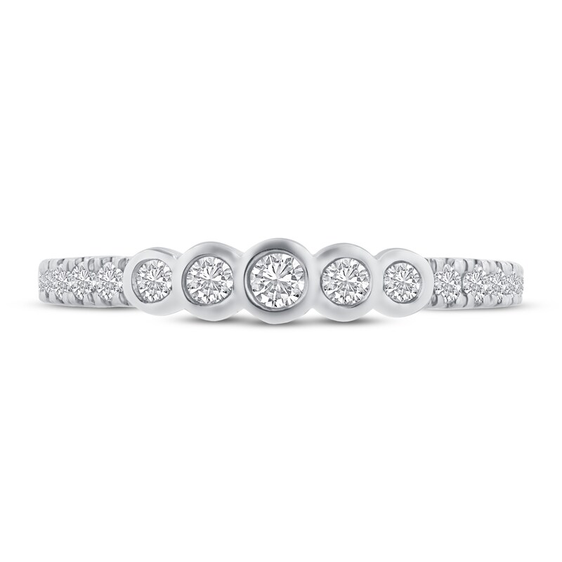 Diamond Anniversary Ring 1/3 ct tw 14K White Gold
