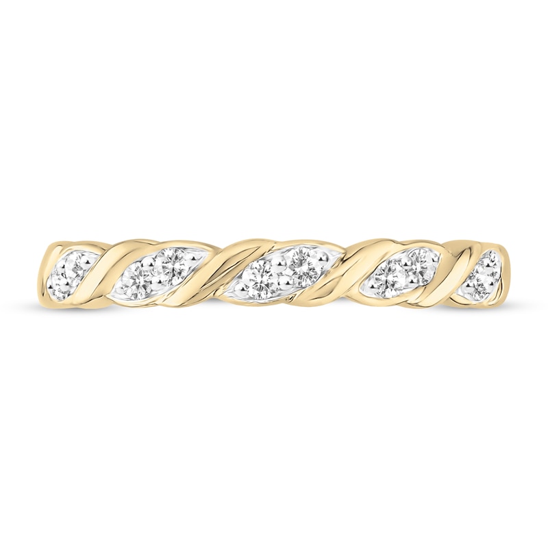 Diamond Anniversary Ring 1/6 ct tw 10K Yellow Gold