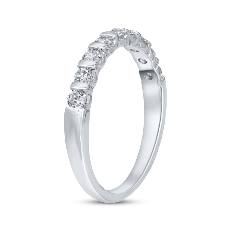 Diamond Anniversary Ring 1/2 ct tw 14K White Gold