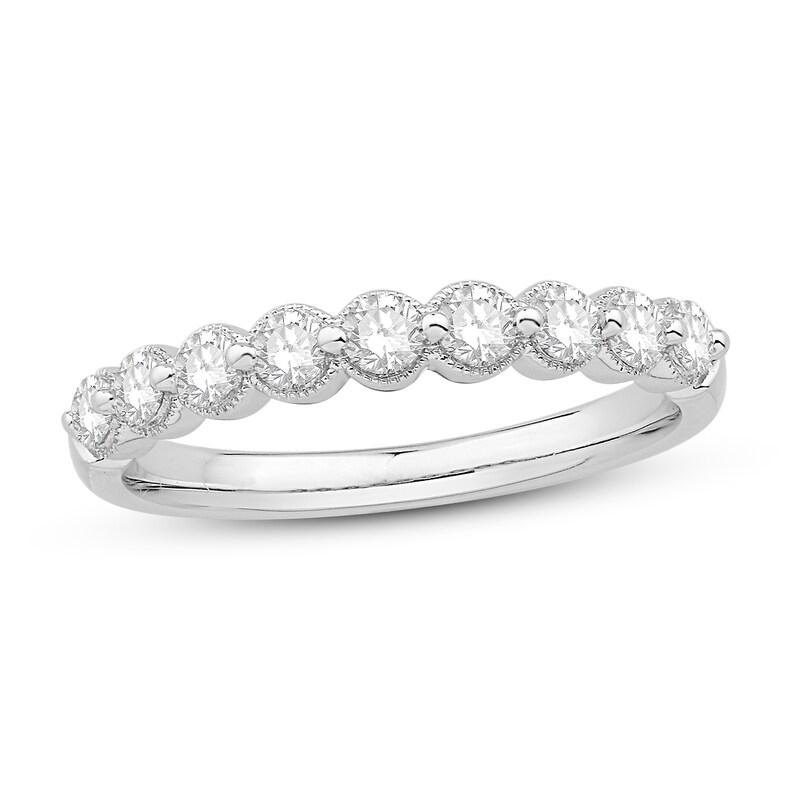 Diamond Anniversary Ring 1/2 ct tw 14K White Gold