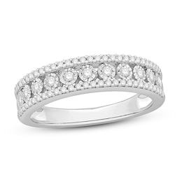 Now + Forever Diamond Anniversary Ring 1/3 ct tw 10K White Gold