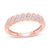Thumbnail Image 0 of Diamond Anniversary Ring 1/4 ct tw 10K Rose Gold