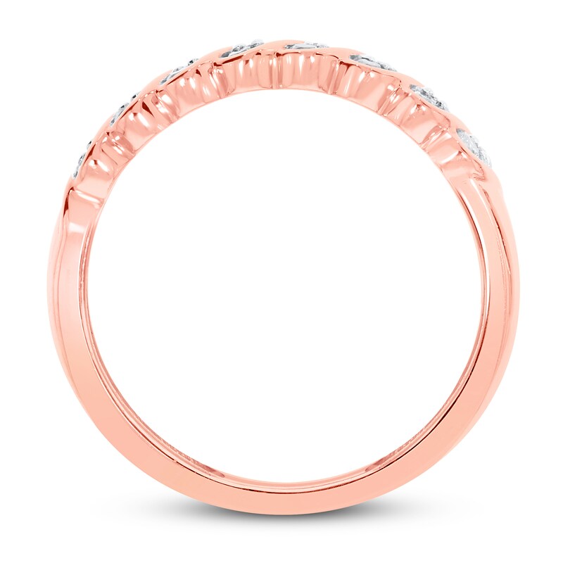 Diamond Anniversary Ring 1/4 ct tw 10K Rose Gold