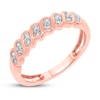 Thumbnail Image 3 of Diamond Anniversary Ring 1/4 ct tw 10K Rose Gold