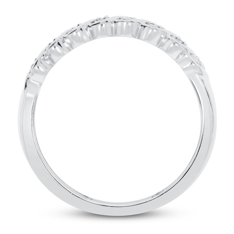 Main Image 2 of Diamond Anniversary Ring 1/4 ct tw 10K White Gold