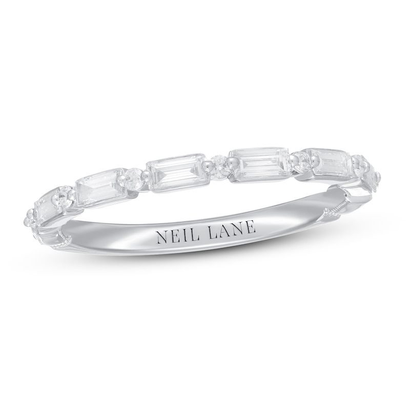 Main Image 1 of Neil Lane Premiere Diamond Anniversary Ring 1/2 ct tw Baguette/Round 14K White Gold